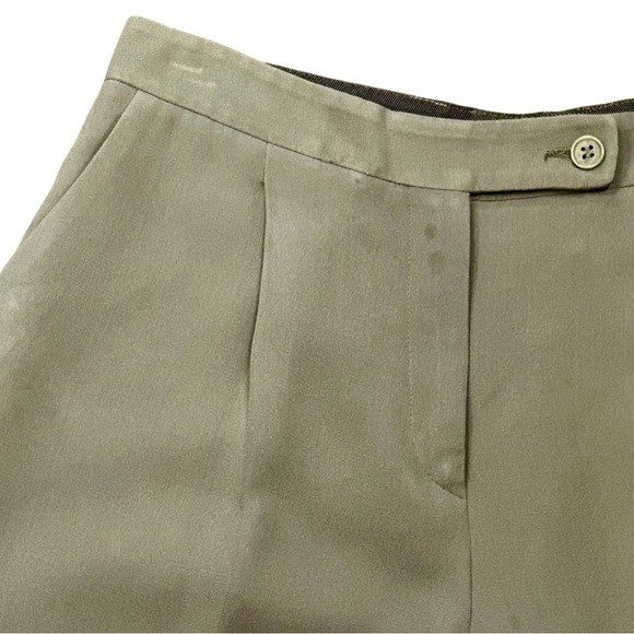 Giorgio Armani 100% Silk Pleated Trousers – Made in Italy (Size 44) - Picture 11 of 12